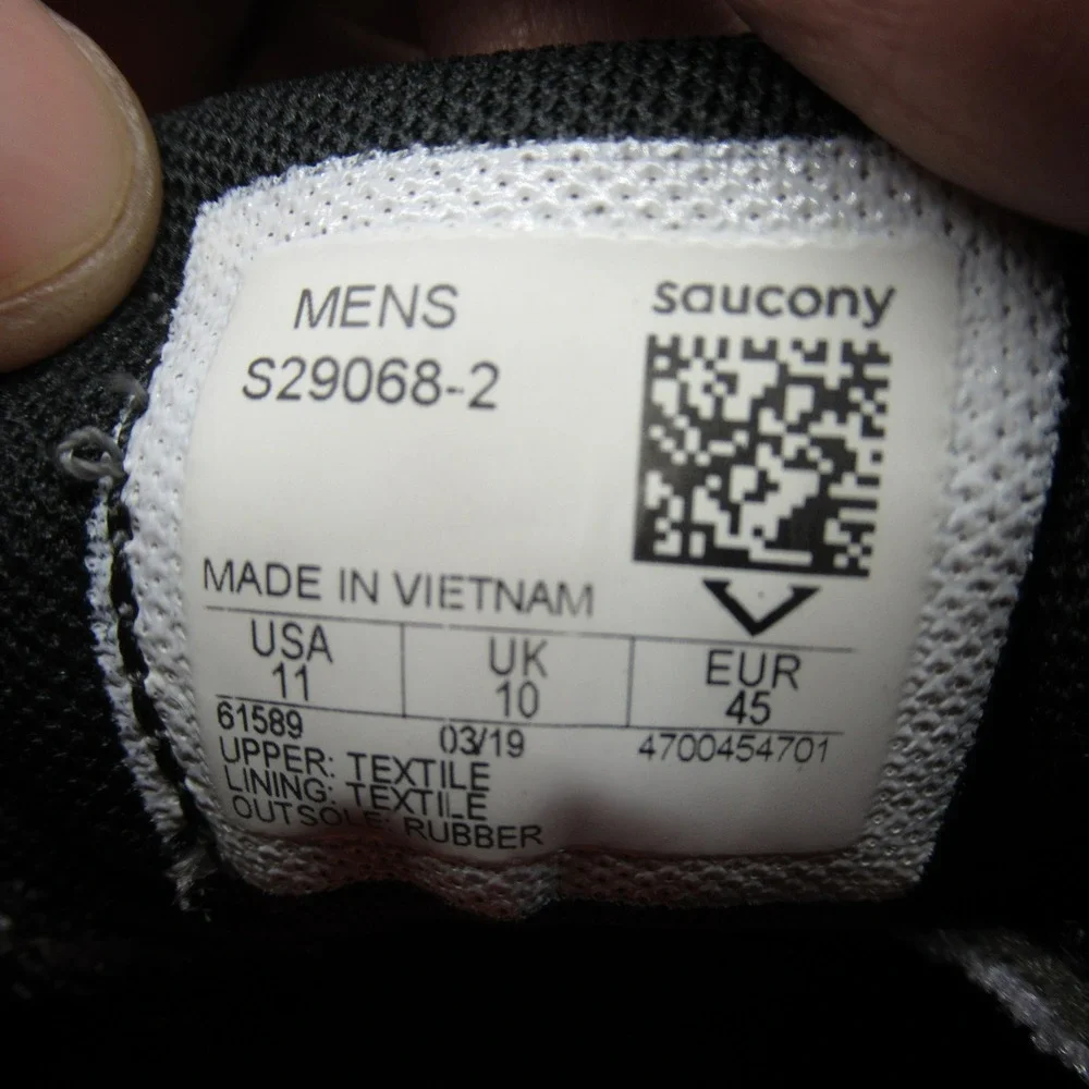 Saucony Running Shoes Men 11 Gray Kilkenny XC8 Cross Country Lightweight Lace-Up